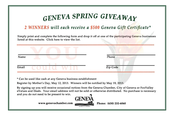 Geneva Spring Giveaway