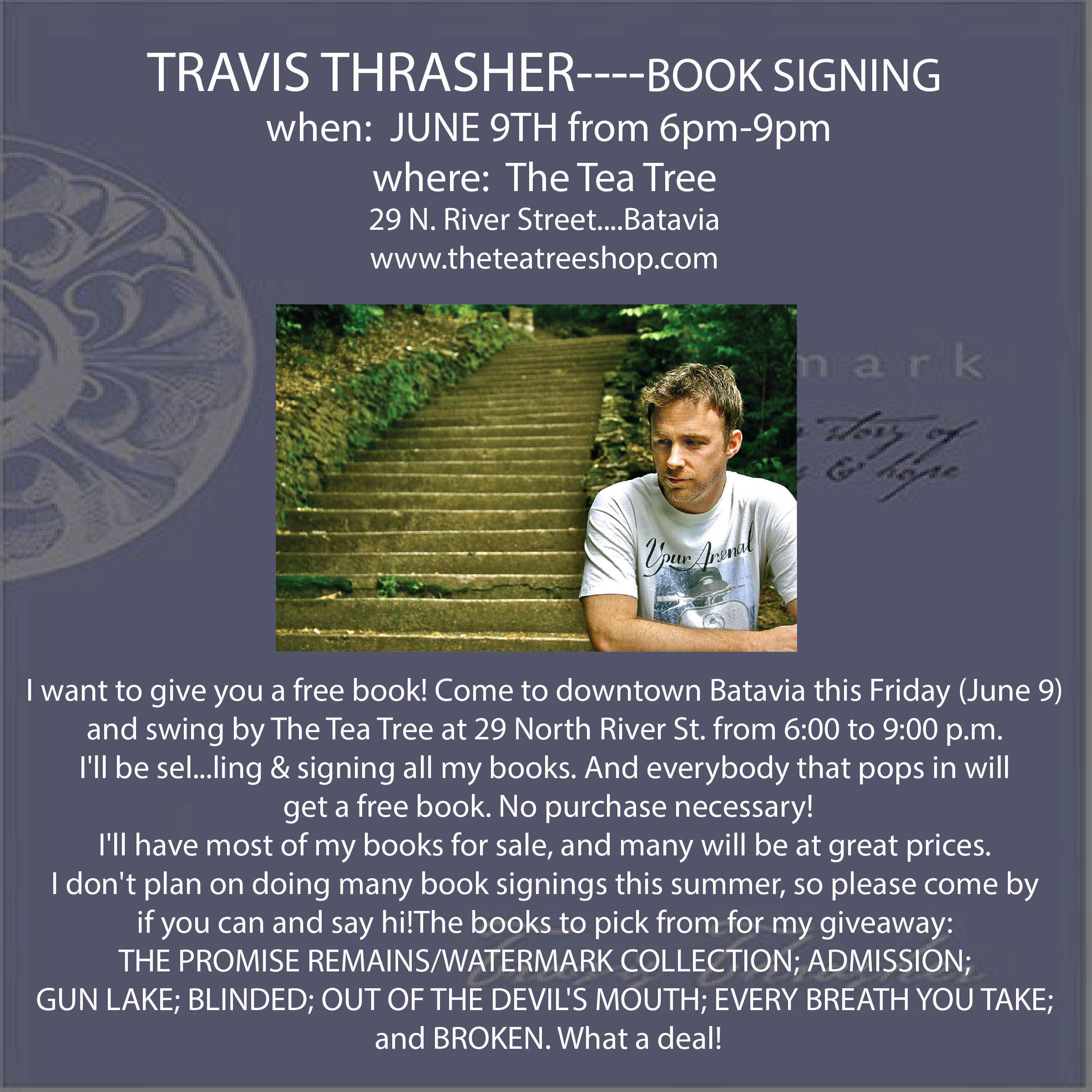 Travis Thrasher book signing