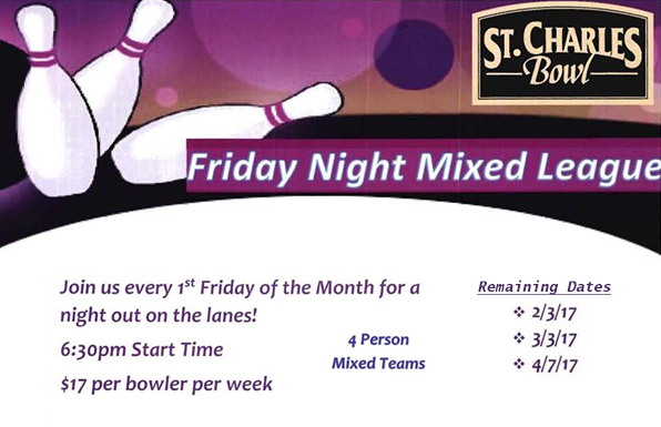 Friday Mixed Leagues at St. Charles Bowl