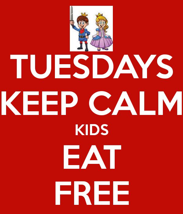 Tuesdays kids eat free