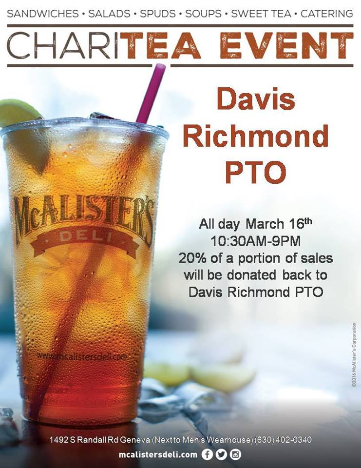 McAlister's ChariTea event