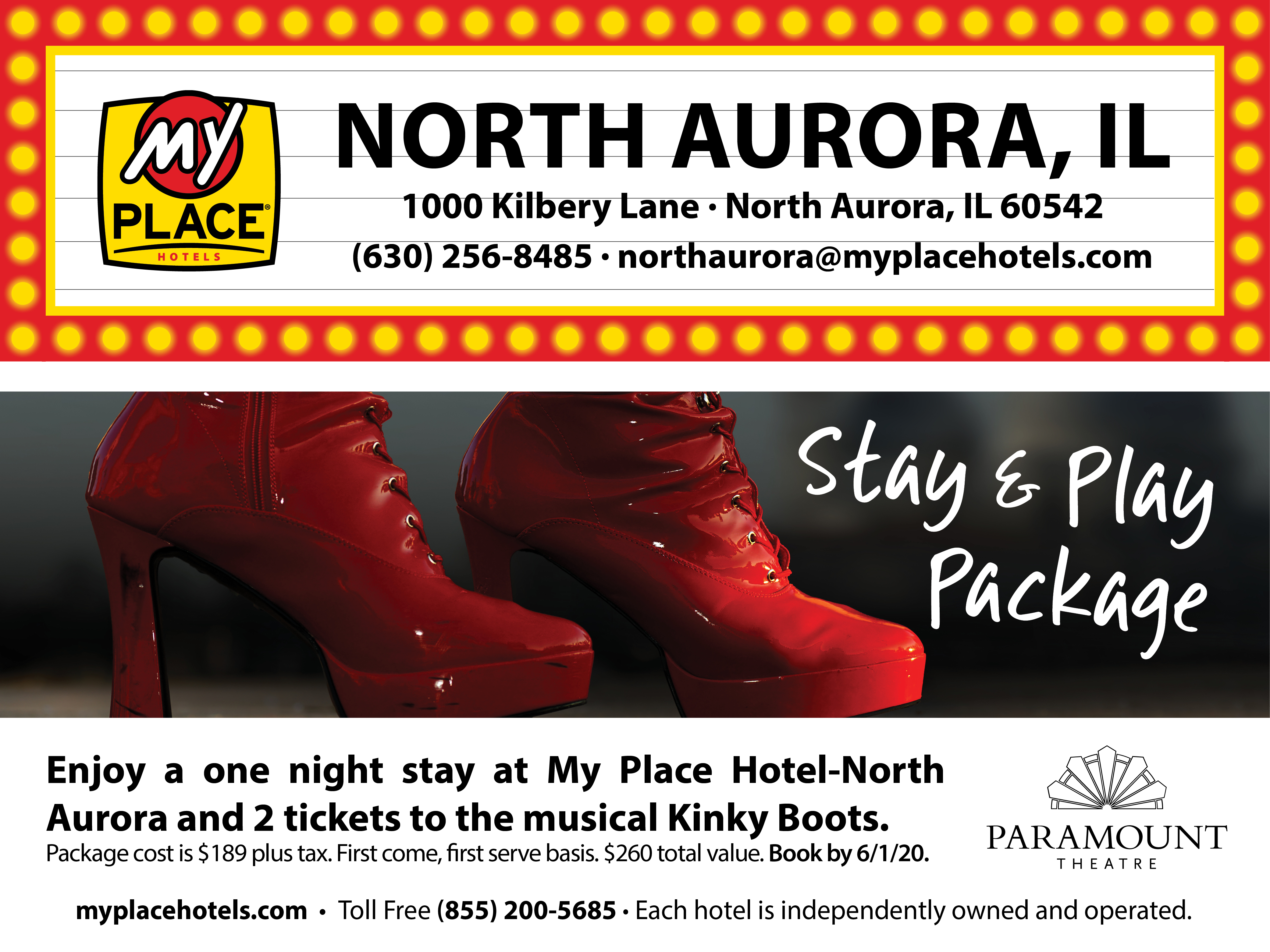 Stay and Play Package at My Place Hotels - N. Aurora