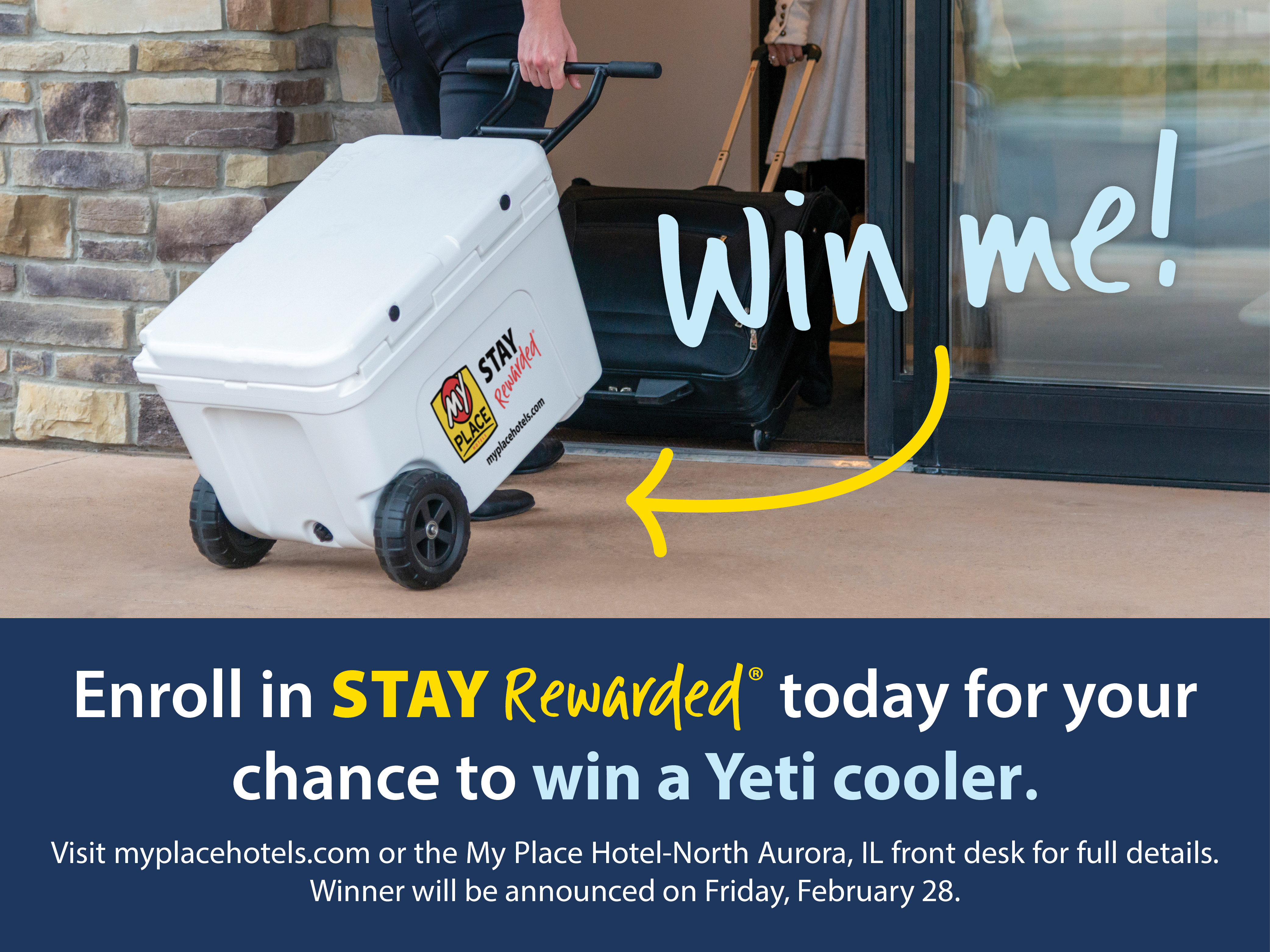 Yeti Cooler Giveaway at My Place Hotels