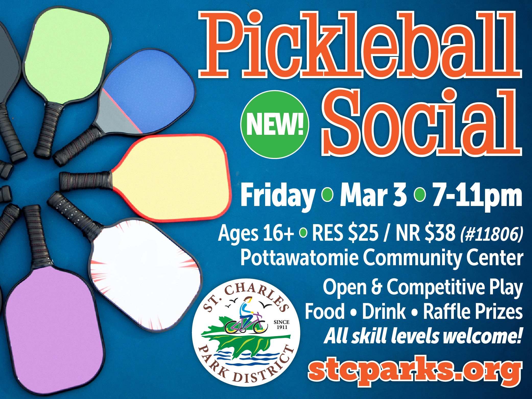 Pickleball Social with St. Charles Park District