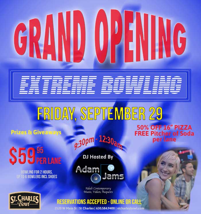 Extreme Bowling Friday Nights at St. Charles Bowl