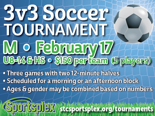 3v3 Soccer Tournament at St Charles Parks