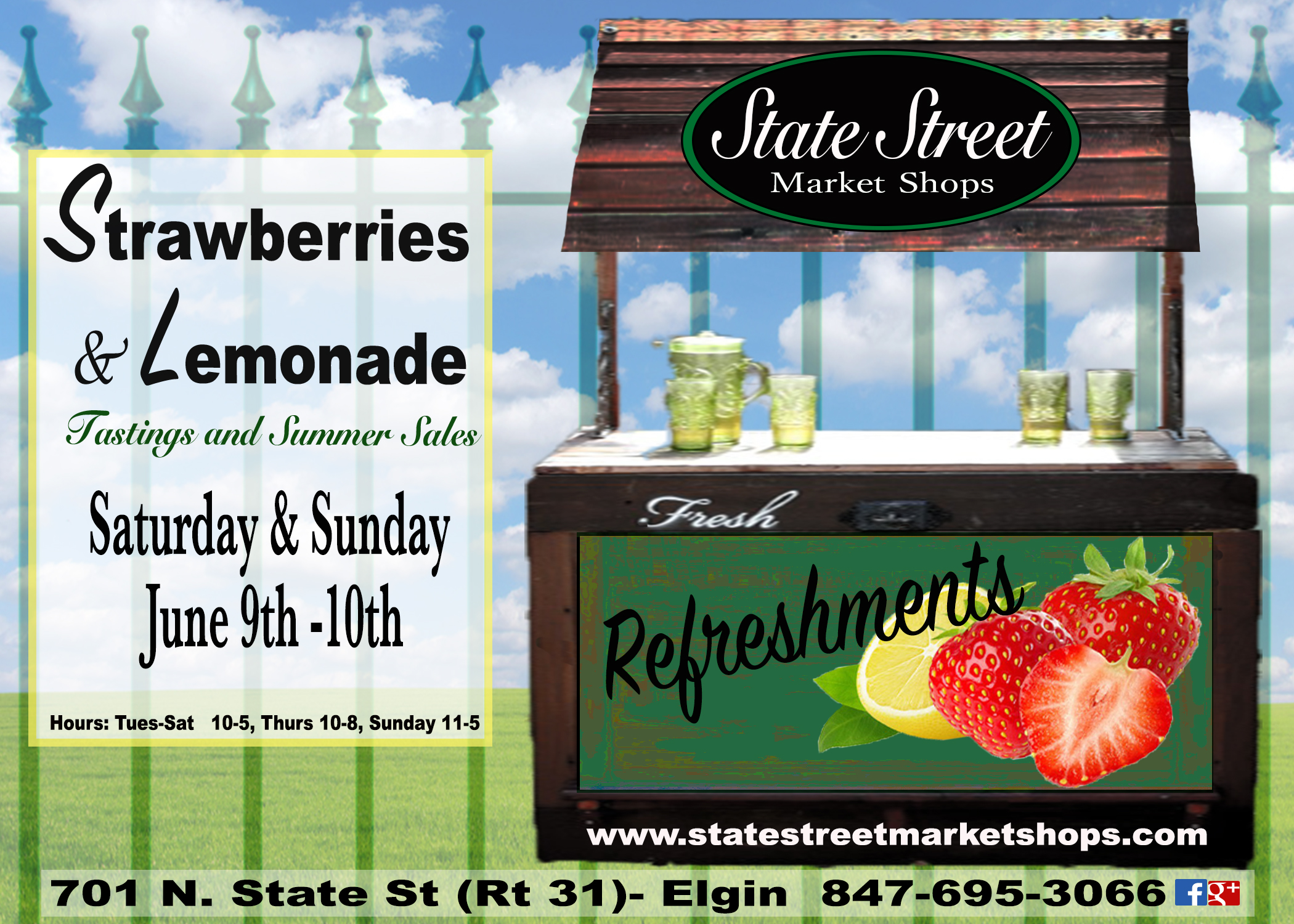 Strawberries & Lemonade Event - State Street Market Shops