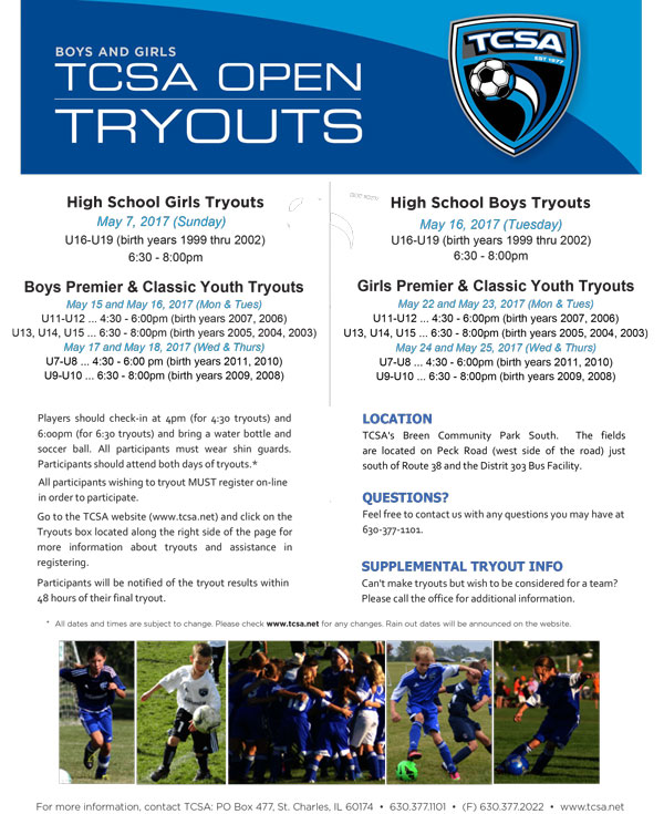 TCSA Tryouts
