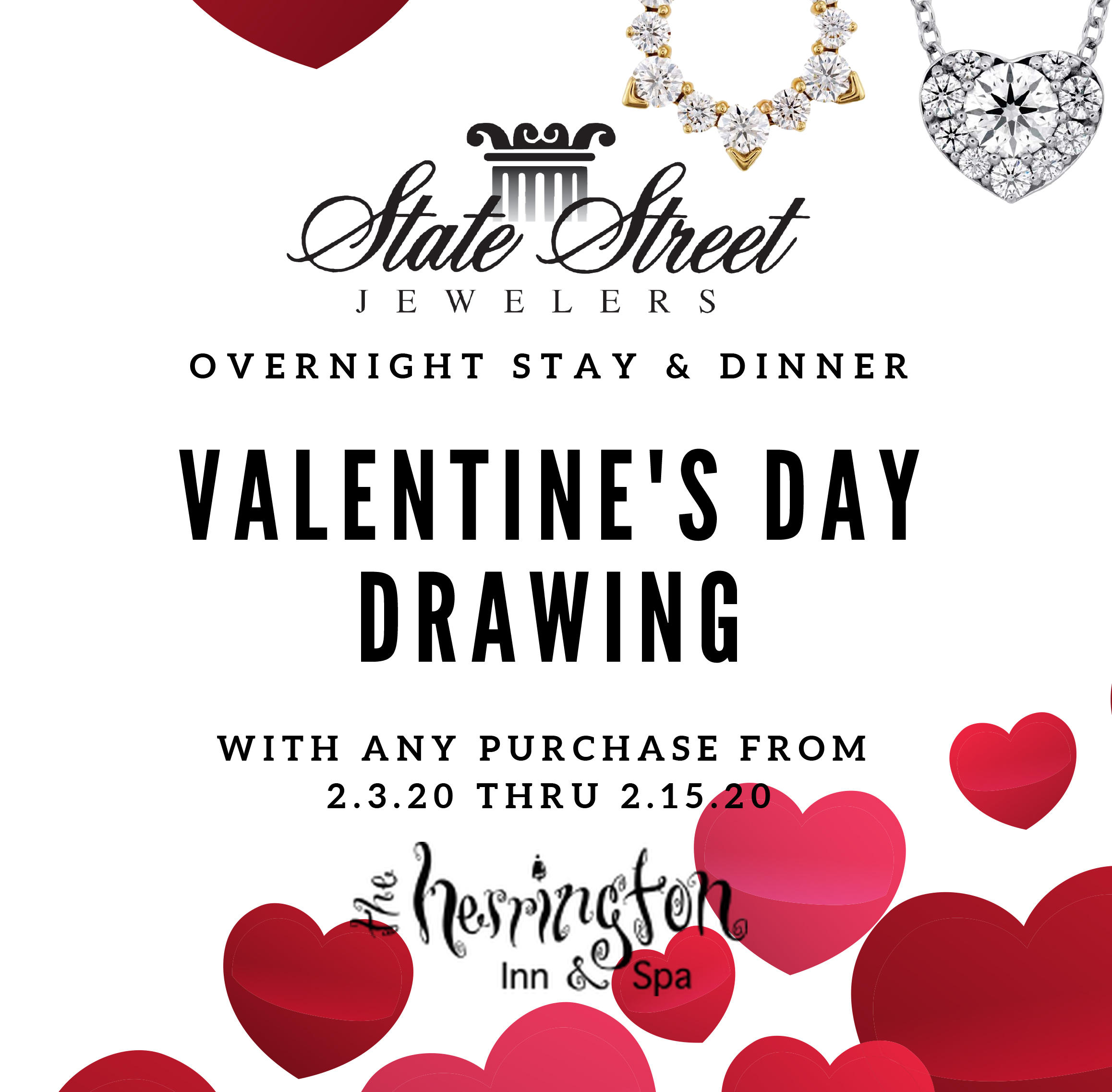 Valentine's Giveaway at State Street Jewelers