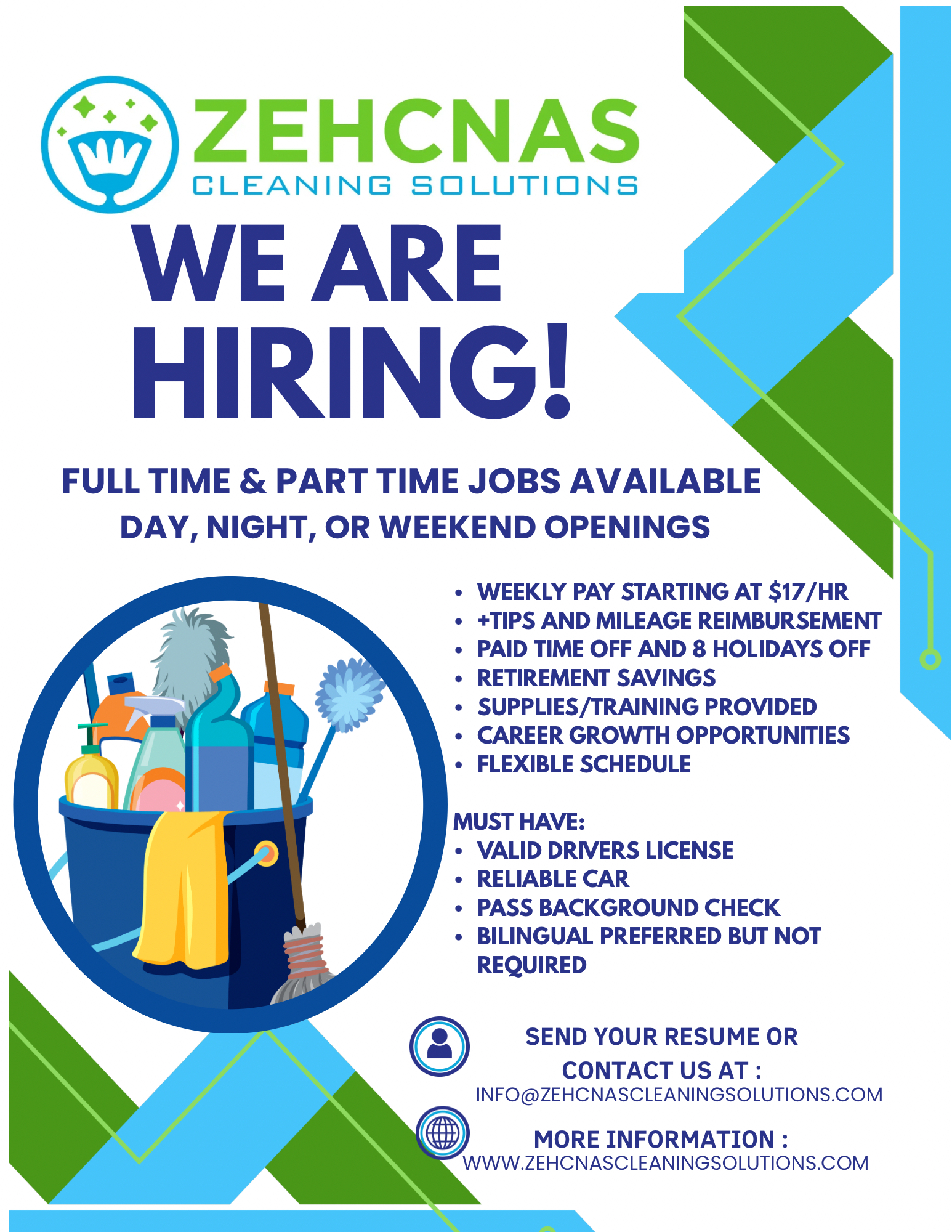 Join Zehcnas Cleaning