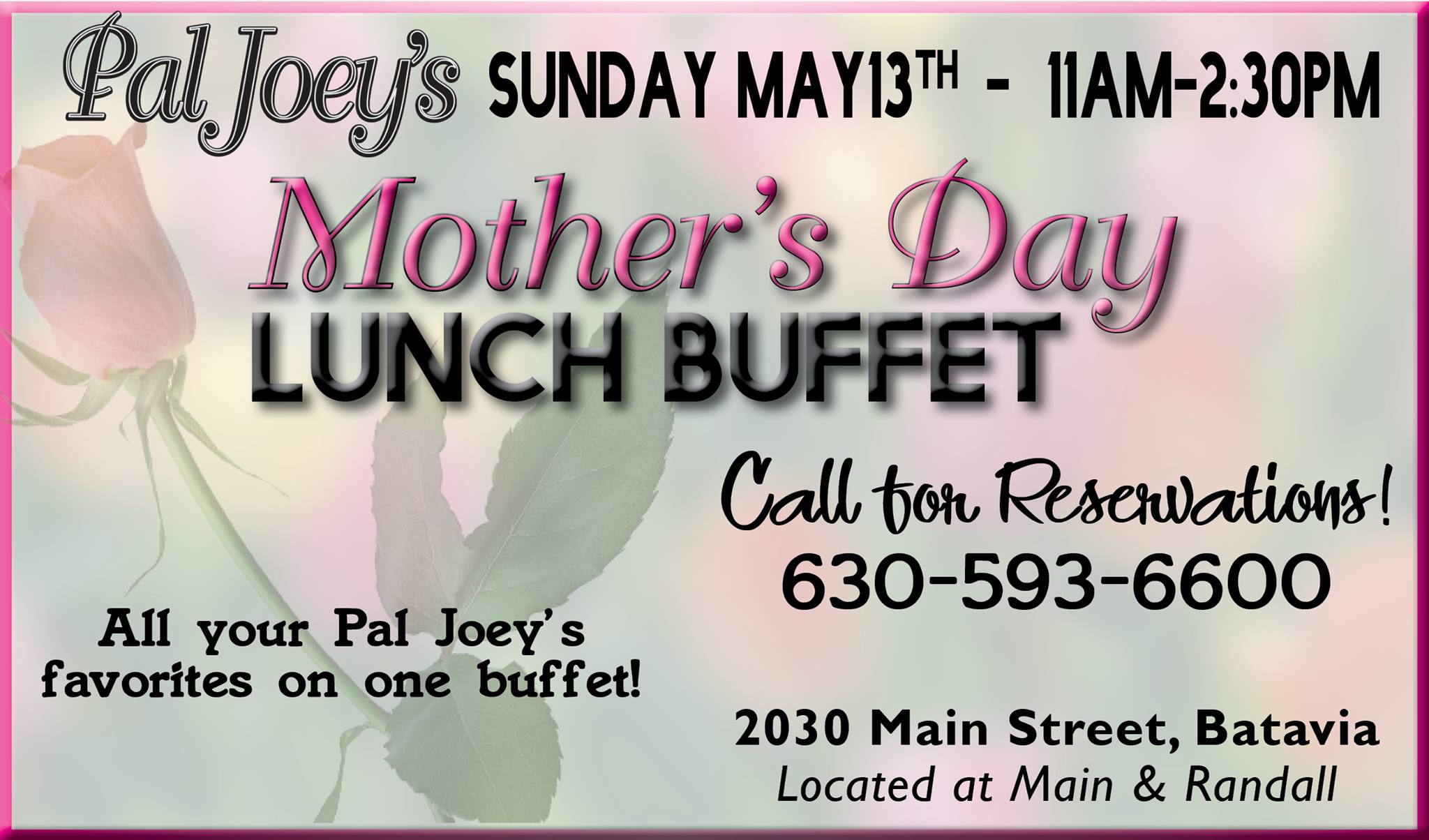 Fox Valley Values Pal Joey S Mother S Day Buffet At Pal Joey S Batavia New Location