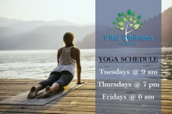 Register Now:  Yoga at Vital Wellness Center